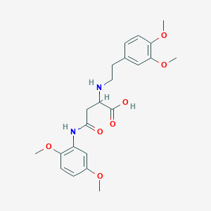 2-((3,4-Dimethoxyphenethyl)amino)-4-((2,5-dimethoxyphenyl)amino)-4-oxobutanoic acid