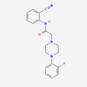 N-(2-cyanophenyl)-2-[4-(2-fluorophenyl)piperazin-1-yl]acetamide