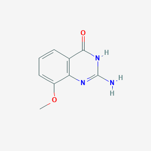 molecular formula C9H9N3O2 B2718041 2-amino-8-methoxyquinazolin-4(3H)-one CAS No. 169270-52-4