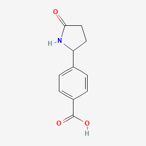 4-(5-Oxopyrrolidin-2-yl)benzoic acid