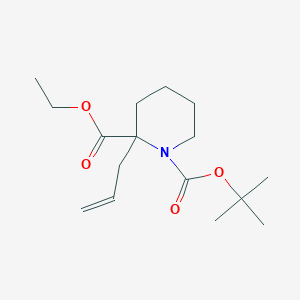 molecular formula C16H27NO4 B2718049 2-Allyl-1-Boc-pipecolic acid ethyl ester CAS No. 2010955-43-6