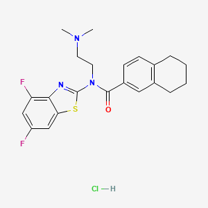 N-(4,6-difluorobenzo[d]thiazol-2-yl)-N-(2-(dimethylamino)ethyl)-5,6,7,8-tetrahydronaphthalene-2-carboxamide hydrochloride