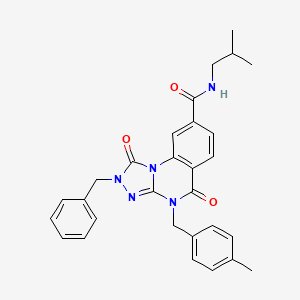 2-benzyl-N-isobutyl-4-(4-methylbenzyl)-1,5-dioxo-1,2,4,5-tetrahydro-[1,2,4]triazolo[4,3-a]quinazoline-8-carboxamide