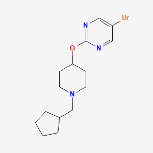5-Bromo-2-[1-(cyclopentylmethyl)piperidin-4-yl]oxypyrimidine