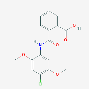 2-[(4-Chloro-2,5-dimethoxyphenyl)carbamoyl]benzoic acid