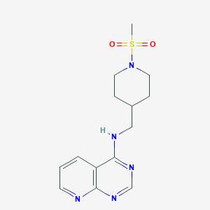 N-[(1-Methylsulfonylpiperidin-4-yl)methyl]pyrido[2,3-d]pyrimidin-4-amine