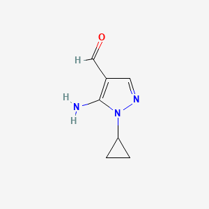 5-amino-1-cyclopropyl-1H-pyrazole-4-carbaldehyde