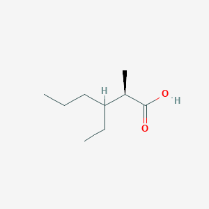 molecular formula C9H18O2 B2718069 (2R)-3-Ethyl-2-methylhexanoic acid CAS No. 2248216-42-2