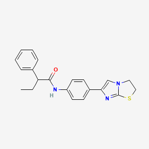 N-(4-(2,3-dihydroimidazo[2,1-b]thiazol-6-yl)phenyl)-2-phenylbutanamide