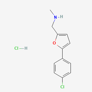 {[5-(4-Chlorophenyl)furan-2-yl]methyl}(methyl)amine hydrochloride
