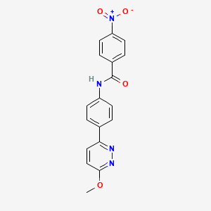 N-[4-(6-methoxypyridazin-3-yl)phenyl]-4-nitrobenzamide