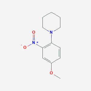 molecular formula C12H16N2O3 B2718119 1-(4-Methoxy-2-nitrophenyl)piperidine CAS No. 32117-02-5