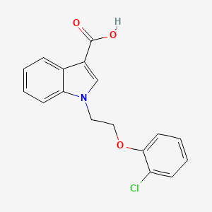 molecular formula C17H14ClNO3 B2718128 1-(2-(2-氯苯氧基)乙基)-1H-吲哚-3-甲酸 CAS No. 892255-06-0