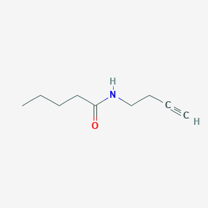 molecular formula C9H15NO B2718135 N-(but-3-yn-1-yl)pentanamide CAS No. 1343257-58-8
