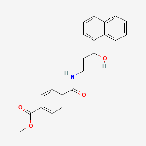 Methyl 4-((3-hydroxy-3-(naphthalen-1-yl)propyl)carbamoyl)benzoate