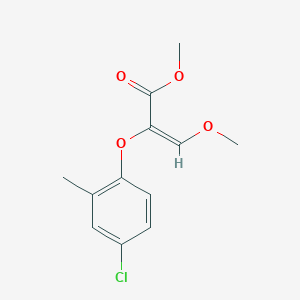 molecular formula C12H13ClO4 B2718138 Methyl 2-(4-chloro-2-methylphenoxy)-3-methoxyacrylate CAS No. 255908-42-0