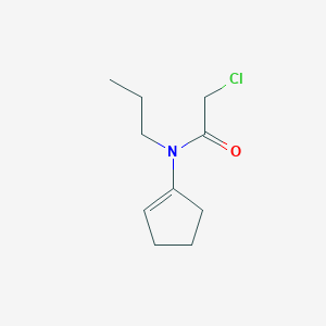 molecular formula C10H16ClNO B2718167 2-CHLORO-N-(CYCLOPENT-1-EN-1-YL)-N-PROPYLACETAMIDE CAS No. 852706-26-4