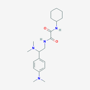 molecular formula C20H32N4O2 B2718168 N'-cyclohexyl-N-[2-(dimethylamino)-2-[4-(dimethylamino)phenyl]ethyl]ethanediamide CAS No. 941994-76-9