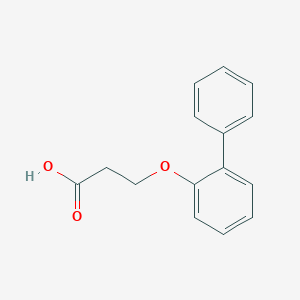 molecular formula C15H14O3 B2718179 3-(2-Phenylphenoxy)propanoic acid CAS No. 125849-39-0