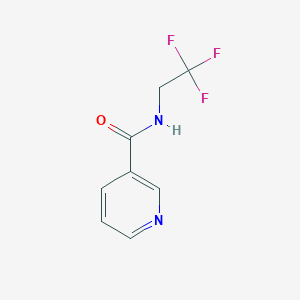 molecular formula C8H7F3N2O B2718237 N-(2,2,2-trifluoroethyl)pyridine-3-carboxamide CAS No. 1207026-58-1