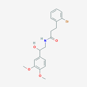 3-(2-bromophenyl)-N-(2-(3,4-dimethoxyphenyl)-2-hydroxyethyl)propanamide