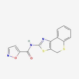 N-(4H-thiochromeno[4,3-d]thiazol-2-yl)isoxazole-5-carboxamide