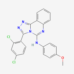 3-(2,4-dichlorophenyl)-N-(4-methoxyphenyl)-[1,2,4]triazolo[4,3-c]quinazolin-5-amine