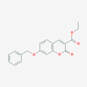 molecular formula C19H16O5 B2718340 Ethyl 2-oxo-7-phenylmethoxychromene-3-carboxylate CAS No. 449179-46-8