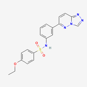 molecular formula C19H17N5O3S B2718361 4-ethoxy-N-[3-([1,2,4]triazolo[4,3-b]pyridazin-6-yl)phenyl]benzenesulfonamide CAS No. 894068-45-2