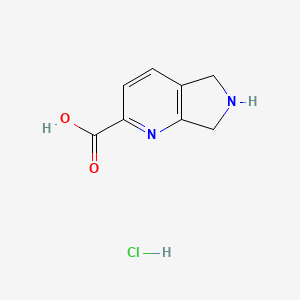 5H,6H,7H-pyrrolo[3,4-b]pyridine-2-carboxylic acid hydrochloride