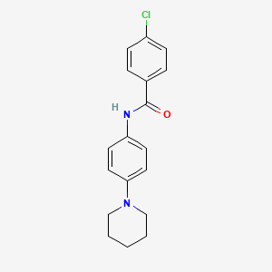 4-chloro-N-(4-(piperidin-1-yl)phenyl)benzamide