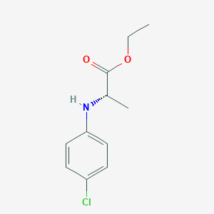 molecular formula C11H14ClNO2 B2718371 (S)-2-(4-Chlorophenylamino)propionic acid ethyl ester CAS No. 155171-53-2
