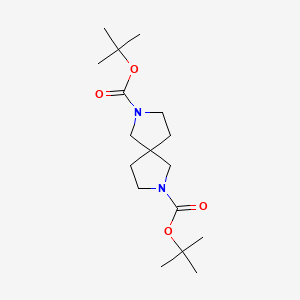 B2718373 2,7-Di(tert-butyloxycarbonyl)-2,7-diazaspiro[4.4]nonane CAS No. 1433194-62-7