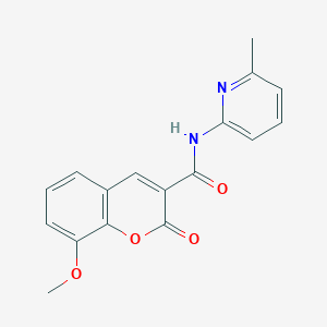molecular formula C17H14N2O4 B2718490 8-methoxy-N-(6-methylpyridin-2-yl)-2-oxo-2H-chromene-3-carboxamide CAS No. 505067-77-6