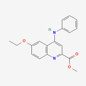 molecular formula C19H18N2O3 B2718567 Methyl 6-ethoxy-4-(phenylamino)quinoline-2-carboxylate CAS No. 1207020-68-5
