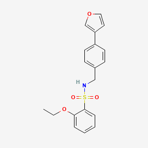 molecular formula C19H19NO4S B2718573 2-ethoxy-N-(4-(furan-3-yl)benzyl)benzenesulfonamide CAS No. 2034414-51-0