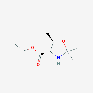 molecular formula C9H17NO3 B2718586 Ethyl (4S,5R)-2,2,5-trimethyl-1,3-oxazolidine-4-carboxylate CAS No. 2287246-75-5