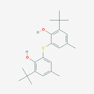 molecular formula C22H30O2S B027186 2,2'-Thiobis(6-tert-butyl-p-cresol) CAS No. 90-66-4