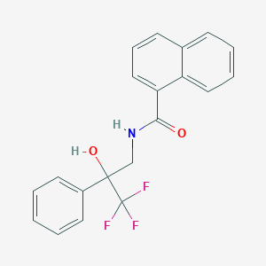 molecular formula C20H16F3NO2 B2718607 N-(3,3,3-trifluoro-2-hydroxy-2-phenylpropyl)naphthalene-1-carboxamide CAS No. 1351648-48-0