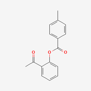molecular formula C16H14O3 B2718613 2-acetylphenyl 4-methylbenzoate CAS No. 4010-26-8