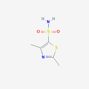 molecular formula C5H8N2O2S2 B2718632 2,4-Dimethyl-1,3-thiazole-5-sulfonamide CAS No. 80466-90-6
