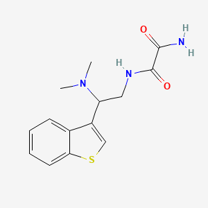 molecular formula C14H17N3O2S B2718659 N1-(2-(benzo[b]thiophen-3-yl)-2-(dimethylamino)ethyl)oxalamide CAS No. 2034391-78-9