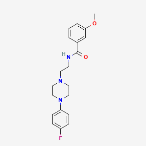 molecular formula C20H24FN3O2 B2718701 N-{2-[4-(4-fluorophenyl)piperazin-1-yl]ethyl}-3-methoxybenzamide CAS No. 486393-08-2