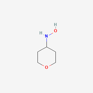 molecular formula C5H11NO2 B2718732 N-(oxan-4-yl)hydroxylamine CAS No. 1300730-16-8