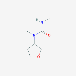 molecular formula C7H14N2O2 B2718745 1,3-Dimethyl-1-(oxolan-3-yl)urea CAS No. 1596088-30-0