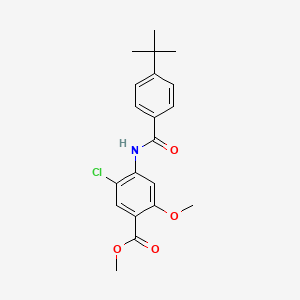 molecular formula C20H22ClNO4 B2718746 METHYL 4-(4-TERT-BUTYLBENZAMIDO)-5-CHLORO-2-METHOXYBENZOATE CAS No. 302575-09-3
