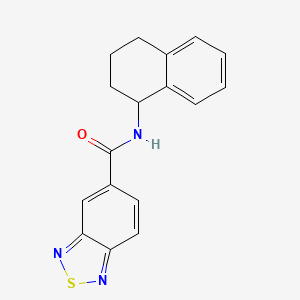molecular formula C17H15N3OS B2718752 N-(1,2,3,4-tetrahydronaphthalen-1-yl)-2,1,3-benzothiadiazole-5-carboxamide CAS No. 1203321-57-6