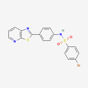 4-bromo-N-(4-(thiazolo[5,4-b]pyridin-2-yl)phenyl)benzenesulfonamide