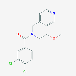 3,4-dichloro-N-(2-methoxyethyl)-N-(pyridin-4-ylmethyl)benzamide