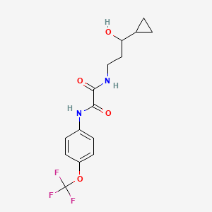 N1-(3-cyclopropyl-3-hydroxypropyl)-N2-(4-(trifluoromethoxy)phenyl)oxalamide